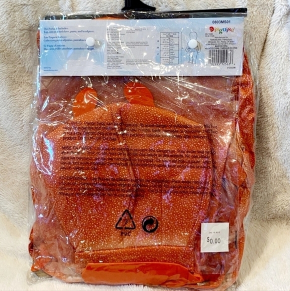 NWT Disney The Little Mermaid Sebastian Infant Costume Halloween Size 12-18M New - Picture 3 of 6